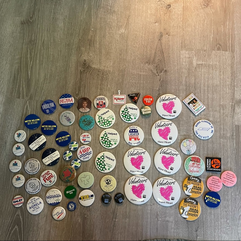 Vintage pin button bundle